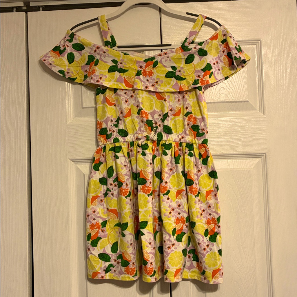 Nautica Kids Floral Dress - Yellow And Green